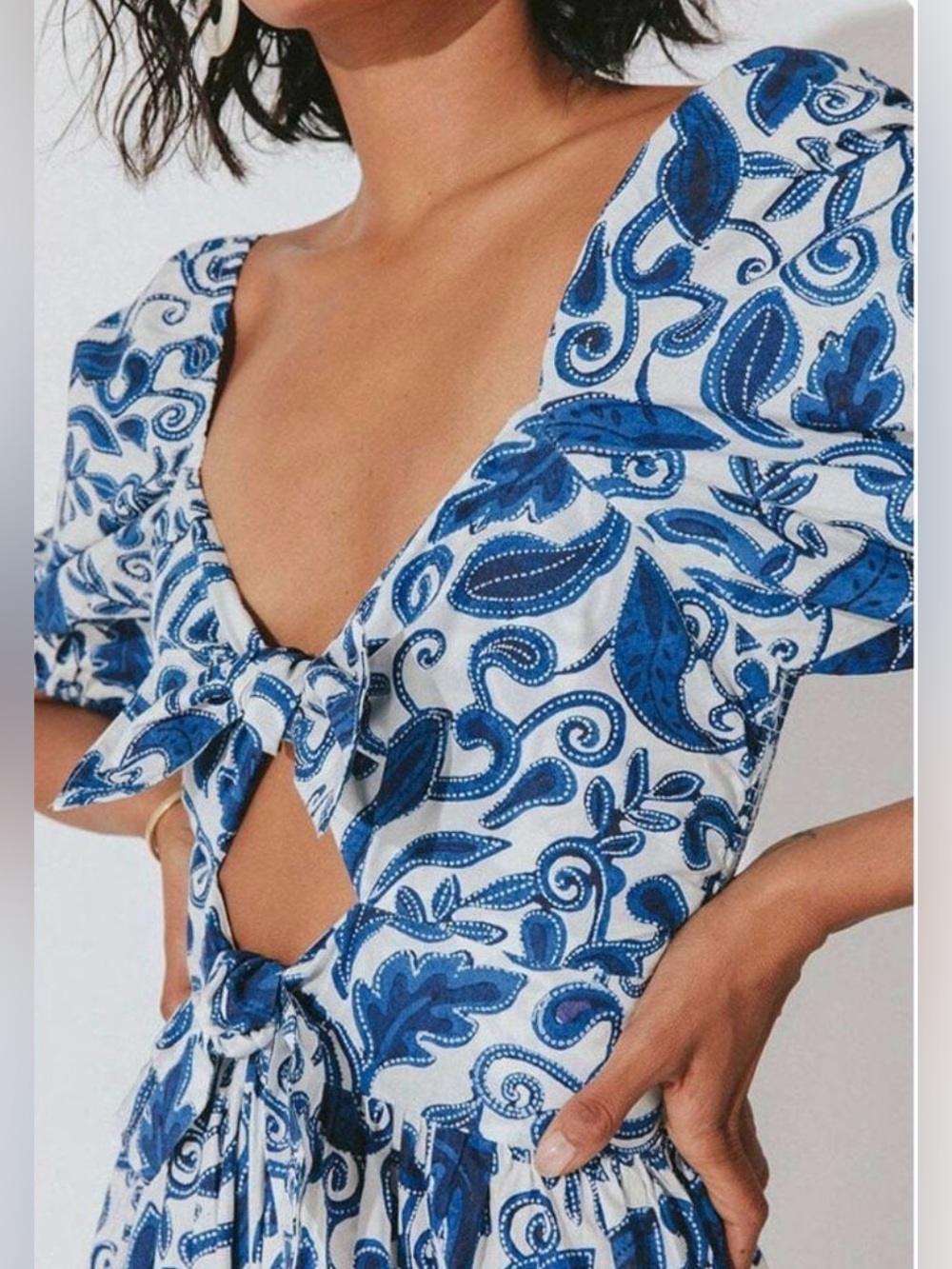 Cleobella | Reza Midi Dress in Azulejo